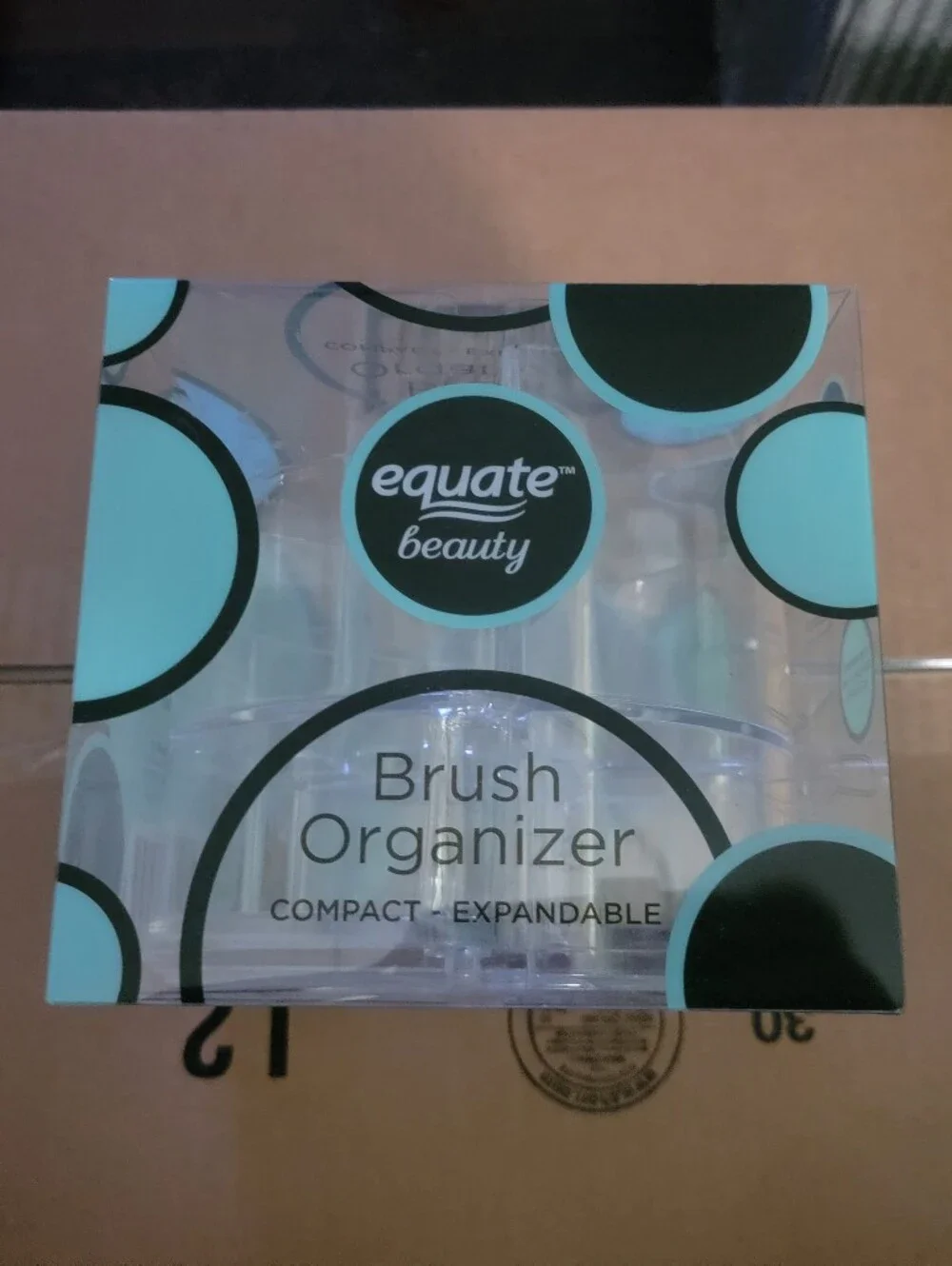 Equate Beauty Brush Organizer Compact Expandable Brand New Makeup Bath Vanity